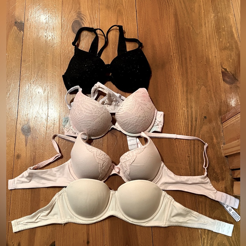 Bundle of 32B Push Up Bras